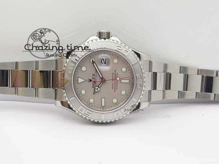 0901 Effortless Yacht-Master BP Maker 16622 Silver Dial On SS Bracelet A 3868